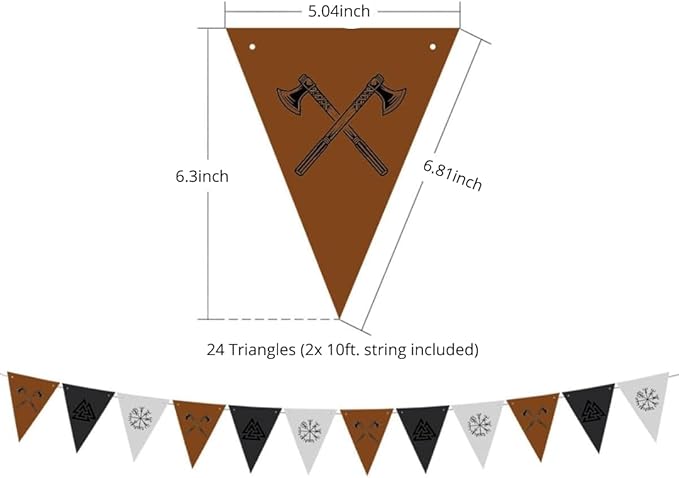 Hades Viking Decorations Party Box - Viking Wall Window Table Decorations - Viking Balloons Garlands Banner Backdrop Decor - Party Supplies for Adults Kids - Birthday Party Box