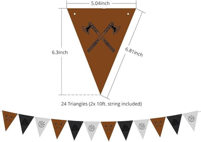 Hades Viking Decorations Party Box - Viking Wall Window Table Decorations - Viking Balloons Garlands Banner Backdrop Decor - Party Supplies for Adults Kids - Birthday Party Box