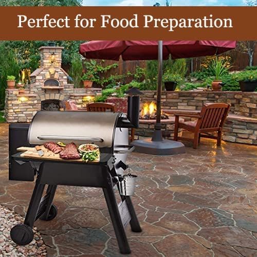 QuliMetal Folding Front Shelf for Traeger Pro 780 and Ironwood 885 Pellet Grills – Steel Grill Accessory,Compatible with Traeger BAC442, Ideal for Food Prep and Storage, 32.9'' X 11.5''