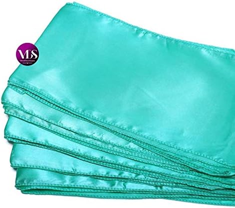 VDS Satin Chair Sashes Chair Cover Back Tie Sateen Bows Ribbon for Wedding Birthday Graduation Engagement Ceremony Event Party Banquet Venue Hotel All Dining Chair Decoration (75PC) (Sea Green)