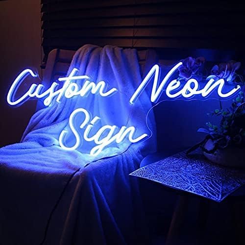 Custom Neon Signs, Neon Sign Customizable for Wall Decor, Personalized Neon Sign for Wedding Birthday Party Gift Bedroom Man Cave Bar Store Business Shop Name Logo Sign