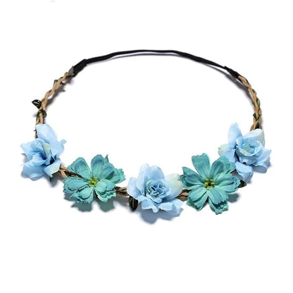 Women Headpieces Collection Accessories - 4PCS Boho Hair Wreaths, Flower Crowns, Tiaras for, Brides, Bridesmaids, Flower Girls, Weddings (A002-4PC)