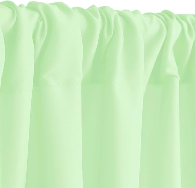Hiasan 10ftx10ft Light Sage Backdrop Curtains for Parties, Polyester Photography Backdrop Drapes for Family Gatherings, Wedding Decorations