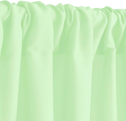 Hiasan 10ftx10ft Light Sage Backdrop Curtains for Parties, Polyester Photography Backdrop Drapes for Family Gatherings, Wedding Decorations