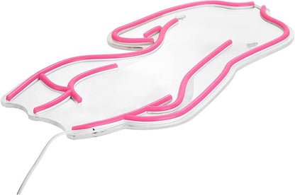 Lady Back Neon Signs LED Night Lights USB Connected Decorative Sign Bedroom Man Cave Room Bar Pub Store Club Garage Home Party Wall Art Decoration (17X8.5inches,Pink)