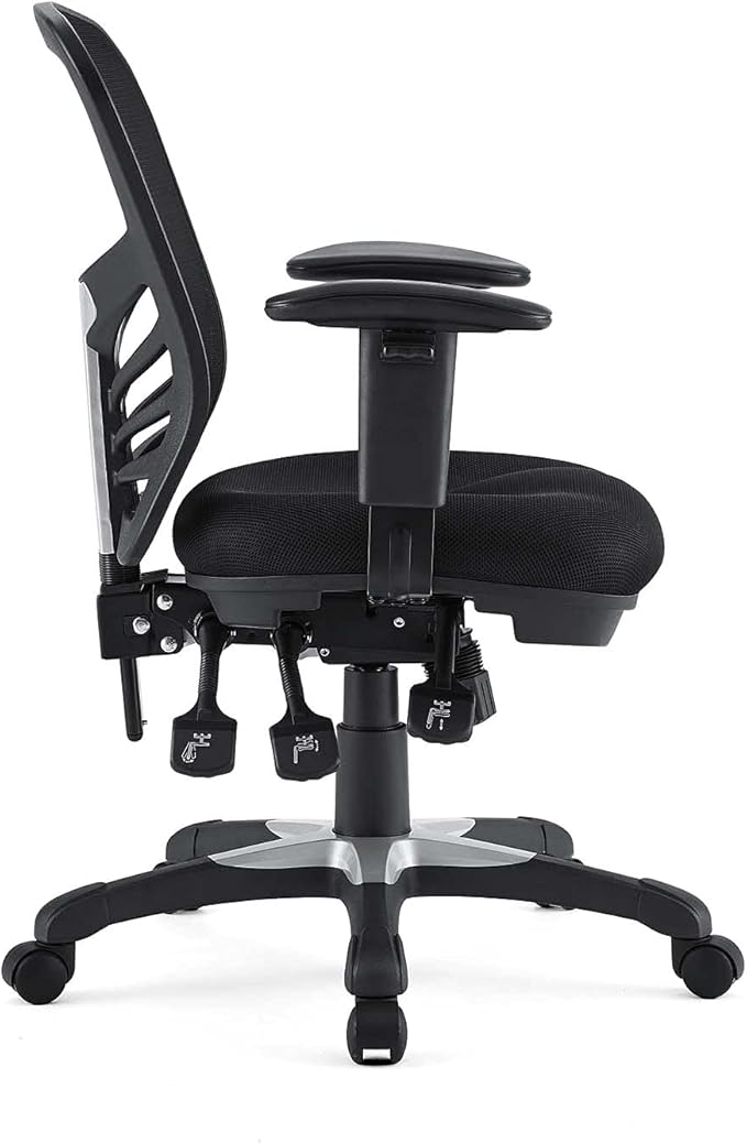 Modway EEI-757-BLK Articulate Ergonomic Mesh Office Chair in Black