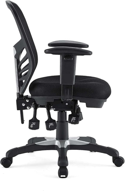 Modway EEI-757-BLK Articulate Ergonomic Mesh Office Chair in Black