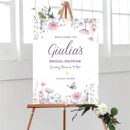 Bridal Shower Welcome Yard Sign, Wedding Shower Welcome Board, Custom Bridal Shower Sign, Elegant Bridal Shower Decor Board#7