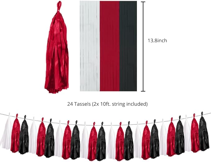 Hades Hibachi Party Decorations – Japanese Birthday Supplies – Japan Theme Decor – Party Supplies for Adults and Kids – Koi Fish Garland – Samurai Flag Backdrop – Cherry Blossom Décor