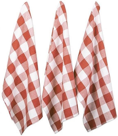 Urban Villa Cloth Napkins Set of 12 20x20 Inches 100% Cotton Napkins Cloth Washable Durable Reusable Absorbent Table Dinner Napkins Cloth for Hotel Lunch Restaurant Weddings Parties -Rust White