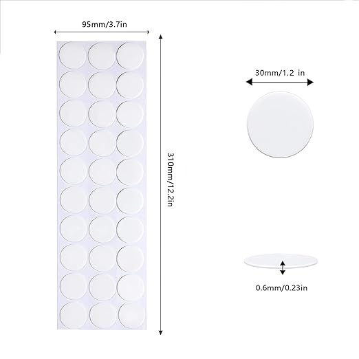 Adhesive Stick dots Two-Sided Sided Mounting Putty Stick Tack for Wall Hanging Crafts Balloons Festival Party Decorations,Clean Removable(1.2"*1.2"-210)