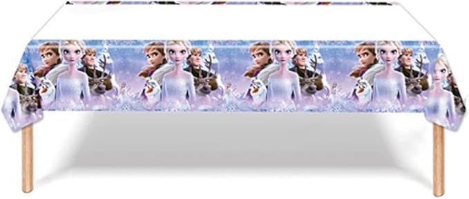 27 Psc For Frozen theme party setup, easy to assemble decorations, including children's DIY cake toppers and background cloth sets, perfect for children's birthday parties.