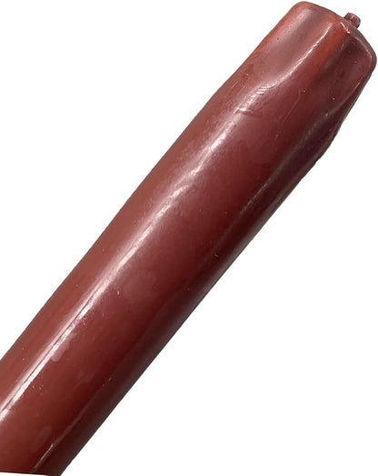D'light Online Elegant 12" Chocolate Brown Taper Candles, Premium Quality Hand-Dipped Tapered Candles, Dripless and Smokeless - Set of 12 Individually Wrapped (12 Inch, Chocolate)