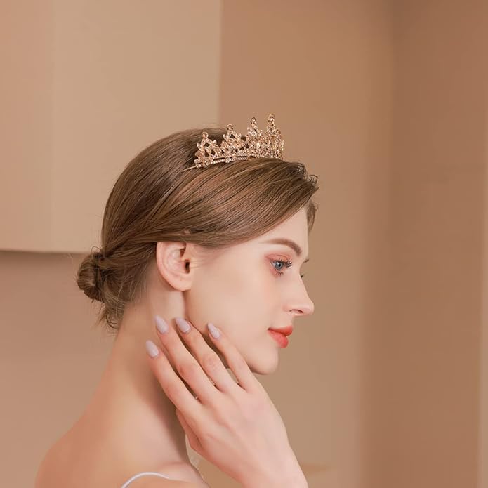Kamirola - Queen Crown and Tiaras Princess Crown for Women and Girls Crystal Headbands for Bridal, Princess for Wedding and Party（01）