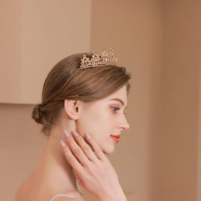 Kamirola - Queen Crown and Tiaras Princess Crown for Women and Girls Crystal Headbands for Bridal, Princess for Wedding and Party（01）