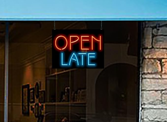 Jantec Sign Group Open Late Neon