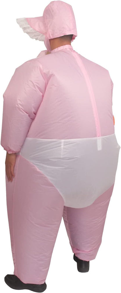 IRETG Inflatable Baby Costume for Adults Funny Blow Up Costume for Baby Shower Gender Reveal Party