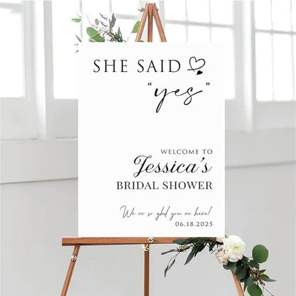Bridal Shower Welcome Yard Sign, Wedding Shower Welcome Board, Custom Bridal Shower Sign, Elegant Bridal Shower Decor Board#10
