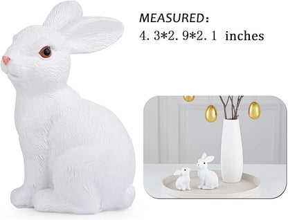 MAIBAOTA Large White Bunny Decor Easter Decoration for Home Spring Decoration for Home Table Decor Rabbit Figurines