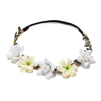 Women Headpieces Collection Accessories - 4PCS Boho Hair Wreaths, Flower Crowns, Tiaras for, Brides, Bridesmaids, Flower Girls, Weddings (A002-4PC)