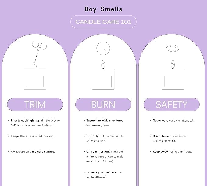 Boy Smells - Cowboy Kush Scented Candles for Men and Women - 27 oz - Soy, Coconut Wax Candle Blend - Aromatic Candles for Home with Suede, Saffron and Patchouli - 100-Hour Burn - Cotton Wick