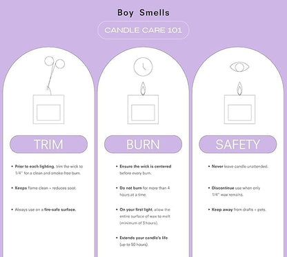 Boy Smells - Vanilla Era Scented Candles for Men and Women - 27 oz - Soy, Coconut Wax Candle Blend - Aromatic Candles for Home with Black Amber, Coffee, Incense - 100-Hour Burn - Cotton Wick