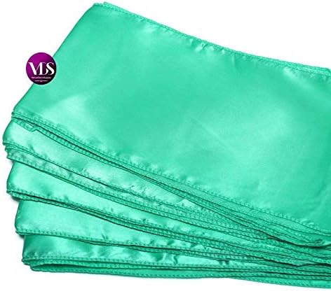 VDS Satin Chair Sashes Chair Cover Back Tie Sateen Bows Ribbon for Wedding Birthday Graduation Engagement Ceremony Event Party Banquet Venue Hotel All Dining Chair Decoration (75PC) (Mint)