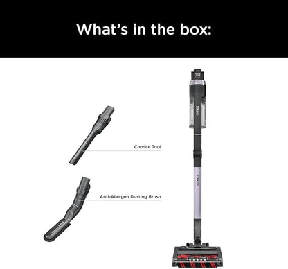 Shark Stratos Cordless Vacuum with Clean Sense IQ and Odor Neutralizer, MultiFlex Wand, Includes Crevice Tool & Anti-Allergen Brush, Up To 60 Minute Runtime, Ash Purple, IZ862H