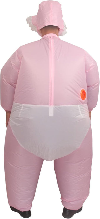 IRETG Inflatable Baby Costume for Adults Funny Blow Up Costume for Baby Shower Gender Reveal Party