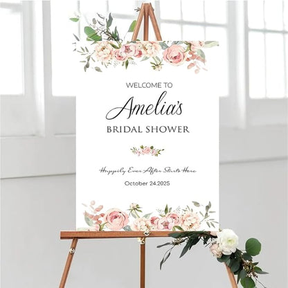 Bridal Shower Welcome Yard Sign, Wedding Shower Welcome Board, Custom Bridal Shower Sign, Elegant Bridal Shower Decor Board#6
