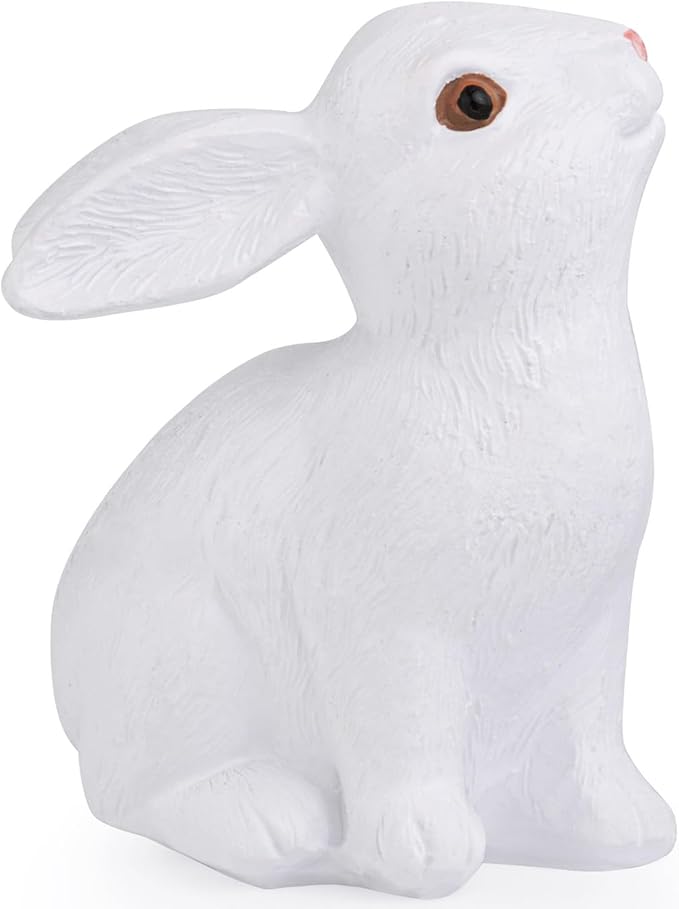 MAIBAOTA White Bunny Decor Easter Decoration for Home Spring Decoration for Home Table Decor Rabbit Figurines