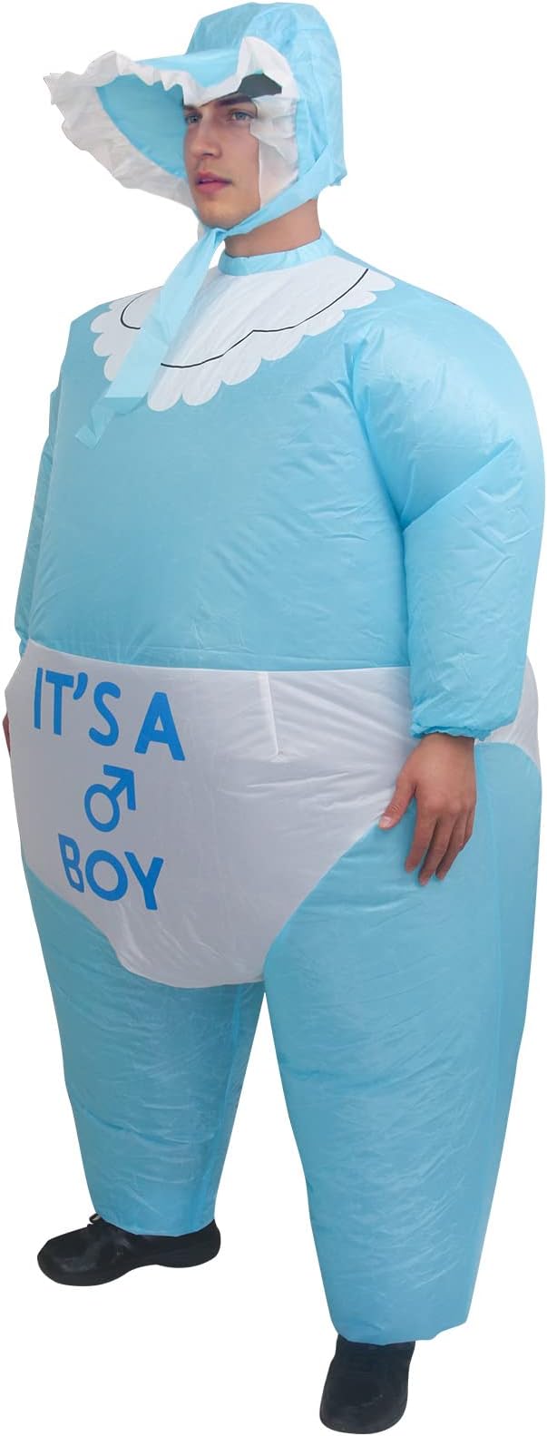 IRETG Inflatable Baby Costume for Adults Funny Blow Up Costume for Baby Shower Gender Reveal Party