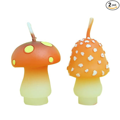 Birthday Candles Mushroom Candles for Party Supplies and Wedding Favor