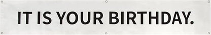 The Office Birthday Banner, 6 x 1 ft Vinyl with Metal Grommets for Party Decorations
