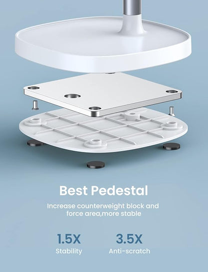 LISEN Cell Phone Stand Adjustable Phone Holer for Desk, Computer Office Desk Accessories for iPhone 16 Holder Women Kitchen Essentials Fits All Mobile Phones Switch Kindle iPads Tablet 4-10in