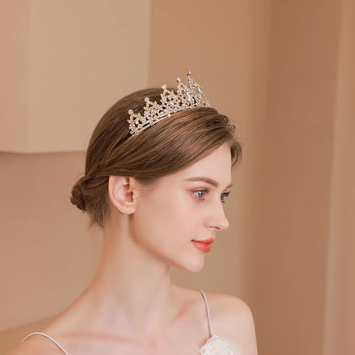 Kamirola - Queen Crown and Tiaras Princess Crown for Women and Girls Crystal Headbands for Bridal, Princess for Wedding and Party（01）