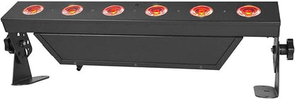 Rockville Best Strip 60 Rechargeable LED Wash Light Bar, Wireless DMX, RGBWA+UV, 8800mAh Battery, 6500 Lux, IRC Remote, for DJs, Stage, and Event Lighting