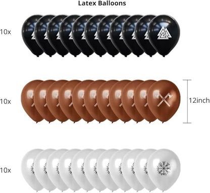 Hades Viking Decorations Party Box - Viking Wall Window Table Decorations - Viking Balloons Garlands Banner Backdrop Decor - Party Supplies for Adults Kids - Birthday Party Box