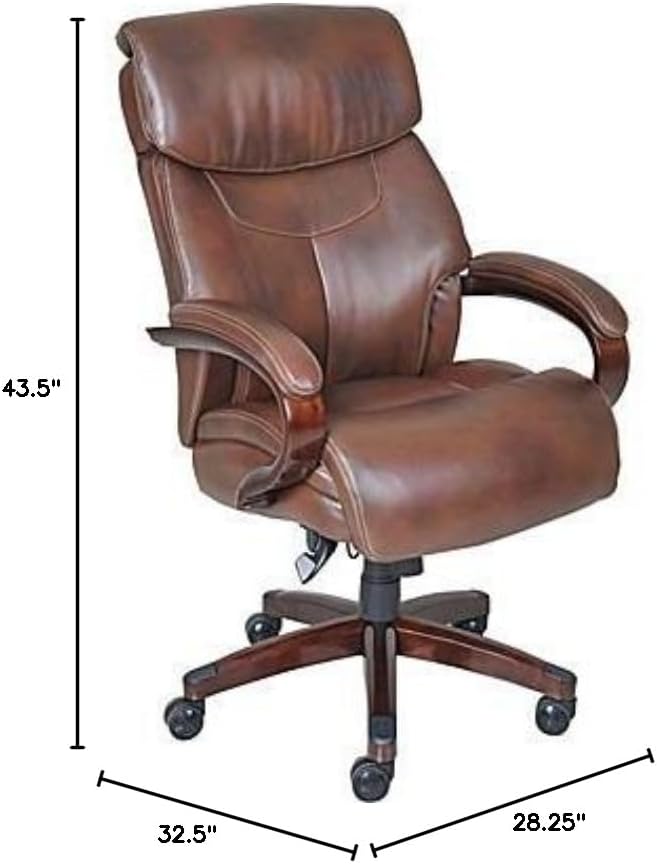 La-Z-Boy Bradley Bonded Leather Executive Chair (Roasted Chestnut)