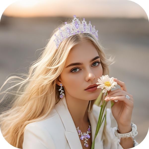 Kamirola - Queen Crown and Tiaras Princess Crown for Women and Girls Crystal Headbands for Bridal, Princess for Wedding and Party（01）