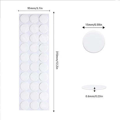 Adhesive Stick dots Two-Sided Sided Mounting Putty Stick Tack for Wall Hanging Crafts Balloons Festival Party Decorations,Clean Removable(0.59"*0.59"-500)