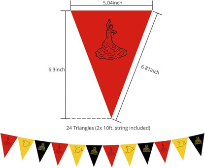 Hades Spanish Party Decorations – Spain Decorations – Spanish Photo Props – Spain Themed Party Decor – Spanish Theme Party Supplies – Spanish Flag Birthday Supplies for Adults and Kids