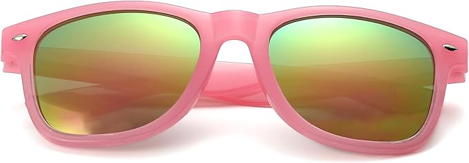 Fsmiling Pink Sunglasses Bulk Adult Party Sunglasses 80s Glasses Shades for Men Women Valentine's Day-30Pack,UV Protection