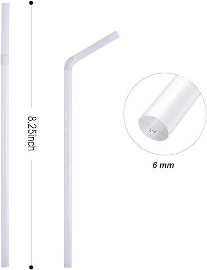 100 Count 100% Plant-Based Compostable PLA Straws - Plasticless Biodegradable Flexible Drinking Straws- A Fantastic Eco Friendly Alternative to Plastic Straw