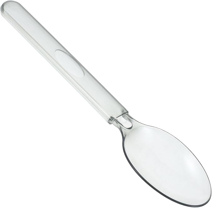 100pcs Disposable Party Spoons Individually Wrapped Plastic Dessert Ice Cream Cake Spoons for Home Restaurant Events Portable Lightweight and Safe
