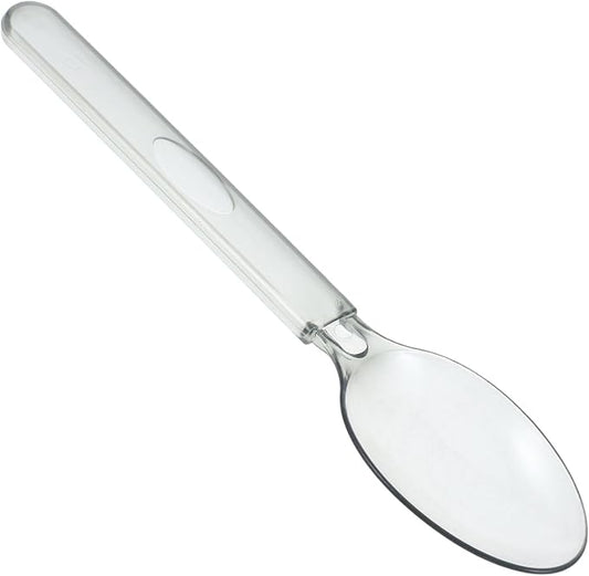 100pcs Disposable Party Spoons Individually Wrapped Plastic Dessert Ice Cream Cake Spoons for Home Restaurant Events Portable Lightweight and Safe
