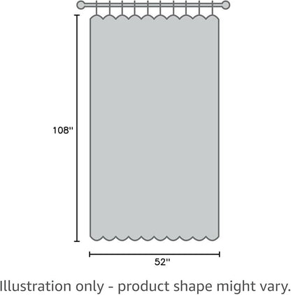 Joydeco Blackout Curtains 108 Inches Long 2 Panels Burg, Room Darkening Curtains for Bedroom, 100% Black Out Textured Thermal Drapes Privacy Protection 2 Panels Set(W52 x L108 Inch, Sage Green)