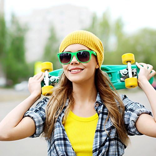 Pibupibu 10/20 Packs Adults Wholesale Neon Colors Square Retro Style Party Favors Sunglasses