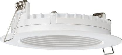 Juno LED Recessed Lights 4 Inch Round Wafer Downlight, 5-in-1 Switchable White Color Temperature, 120 Volts, 4-Inch Regressed Trim, Matte White (WF4 SWW5 90CRI CP6 MW M2)