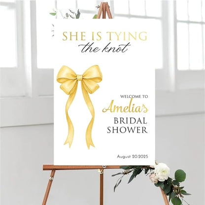 Bridal Shower Welcome Yard Sign, Wedding Shower Welcome Board, Custom Bridal Shower Sign, Elegant Bridal Shower Decor Board#4